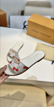Colestore Louis Vuitton LV x TM Lily Flat Mule White  - 2