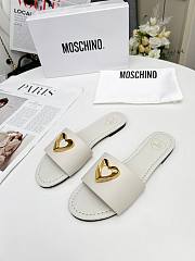 Colestore Love Moschino White Slide sandals - 1