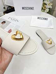 Colestore Love Moschino White Slide sandals - 5