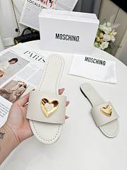 Colestore Love Moschino White Slide sandals - 3