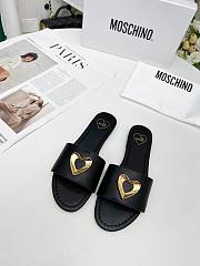 Colestore Love Moschino Black Slide sandals - 1