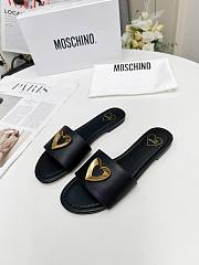 Colestore Love Moschino Black Slide sandals - 5
