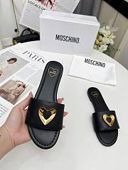 Colestore Love Moschino Black Slide sandals - 4