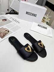 Colestore Love Moschino Black Slide sandals - 2
