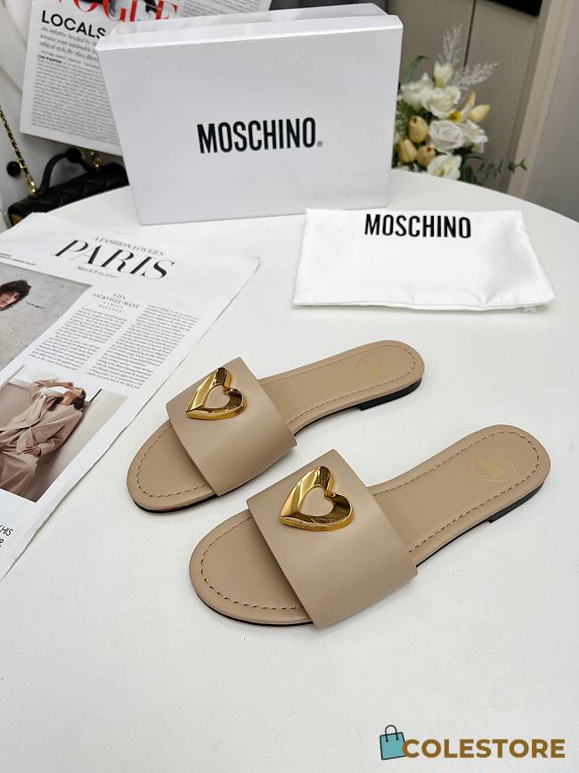 Colestore Love Moschino Nude Slide sandals - 1
