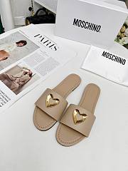 Colestore Love Moschino Nude Slide sandals - 6