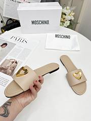 Colestore Love Moschino Nude Slide sandals - 5