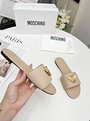 Colestore Love Moschino Nude Slide sandals - 4