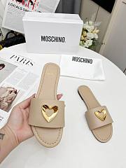 Colestore Love Moschino Nude Slide sandals - 2