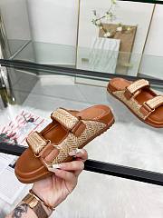 Colestore Gucci Sandal With Double G in Brown - 4