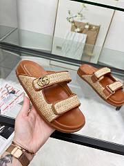 Colestore Gucci Sandal With Double G in Brown - 2