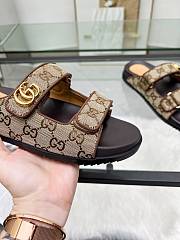 Colestore Gucci Sandal With Double G in Dark Brown - 5