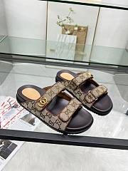Colestore Gucci Sandal With Double G in Dark Brown - 4