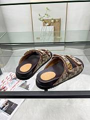 Colestore Gucci Sandal With Double G in Dark Brown - 3
