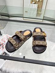 Colestore Gucci Sandal With Double G in Dark Brown - 2