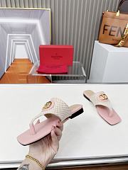Colestore Valentino Sandal With Logo in Pink - 6