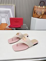 Colestore Valentino Sandal With Logo in Pink - 4