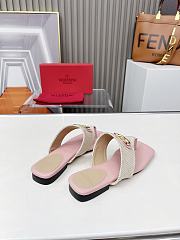 Colestore Valentino Sandal With Logo in Pink - 3