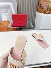 Colestore Valentino Sandal With Logo in Pink - 2