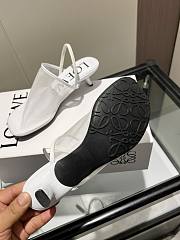 Colestore Loewe Petal Slingback Heel Sandal in Mesh White - 6