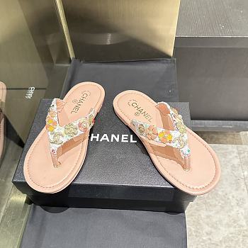 Colestore Chanel Thongs Lambskin & metal Slipper