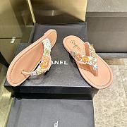 Colestore Chanel Thongs Lambskin & metal Slipper - 6