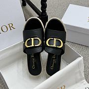 Colestore Dior 30 Montaigne Platform Slide in Black - 6
