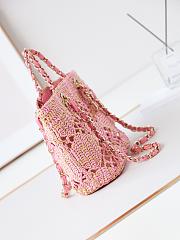 Colestore Chanel 2024 Coco Beach Large Raffia in Pink  24x32x10cm - 4