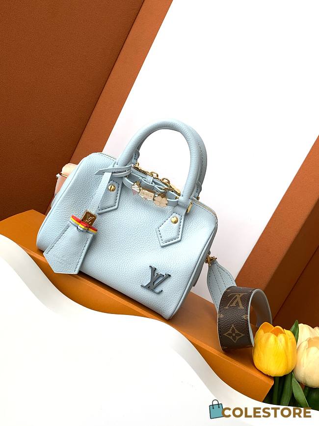 Colestore Louis Vuitton Speedy Bandouliere 18 Light Blue 18x12.5x11cm - 1