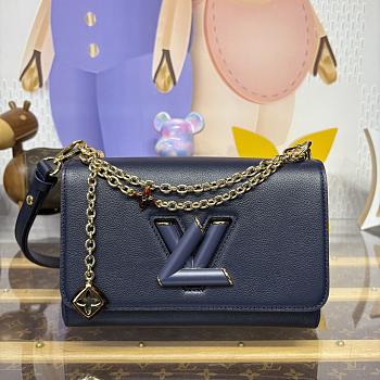 Colestore Louis Vuitton Twist MM Slim Navy 23x8x16cm