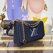 Colestore Louis Vuitton Twist MM Slim Navy 23x8x16cm - 4