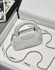 Colestore Chanel Mini Kelly in White Sequins 13x19x7cm - 4