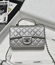 Colestore Chanel CF Flap Handle Bag Mini Incas Sliver 20x9x13cm - 1