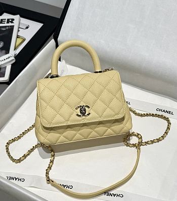Colestore Chanel Coco Handle in Yellow 14X24x10cm