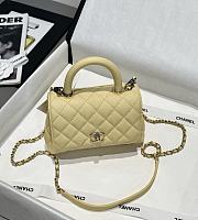 Colestore Chanel Coco Handle in Yellow 14X24x10cm - 3