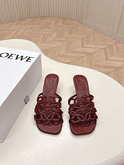 Colestore Loewe Slingback Sandals in Red - 3