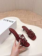 Colestore Loewe Slingback Sandals in Red - 4