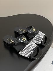 Colestore Chanel Mules Black and White - 1