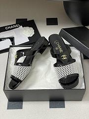 Colestore Chanel Mules Black and White - 6