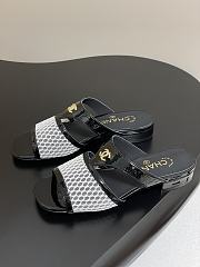 Colestore Chanel Mules Black and White - 5