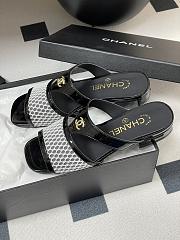 Colestore Chanel Mules Black and White - 4