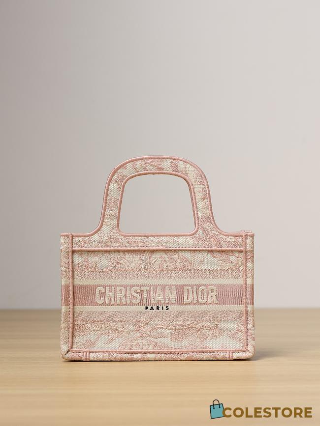 Colestore Dior Mini Book Tote in Pink 22.5 x 24 x 8cm - 1