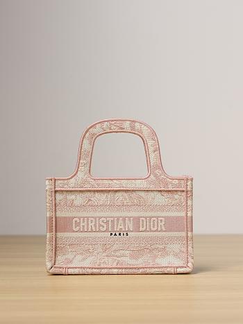 Colestore Dior Mini Book Tote in Pink 22.5 x 24 x 8cm