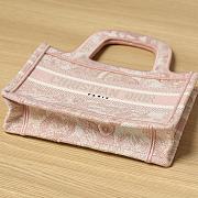 Colestore Dior Mini Book Tote in Pink 22.5 x 24 x 8cm - 5
