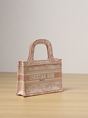 Colestore Dior Mini Book Tote in Pink 22.5 x 24 x 8cm - 3