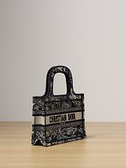 Colestore Dior Mini Book Tote in Black 22.5 x 24 x 8cm - 6