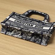 Colestore Dior Mini Book Tote in Black 22.5 x 24 x 8cm - 4