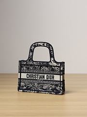 Colestore Dior Mini Book Tote in Black 22.5 x 24 x 8cm - 2