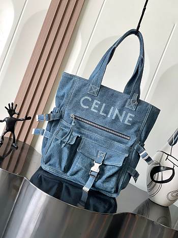 Colestore Celine Large Denim Tote Bag 42x12x40cm