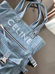 Colestore Celine Large Denim Tote Bag 42x12x40cm - 2